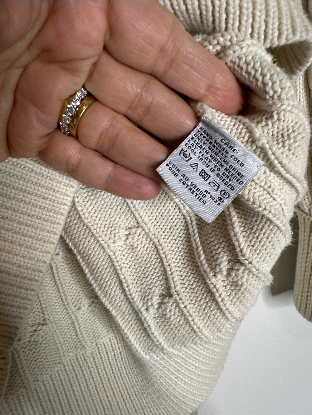 Vintage 2000 Ralph Lauren Sport Small Logo Cable Rope Cotton Turtleneck SzSmall - Picture 4 of 6